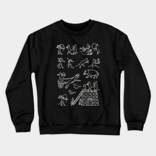 Ancient Egyptian Art Fragments of Satirical Papyrus Crewneck Sweatshirt